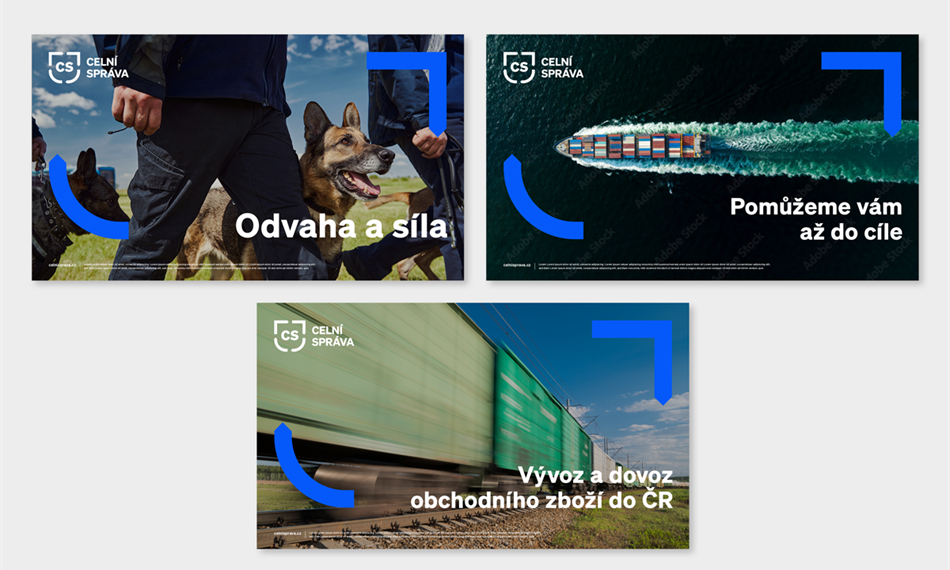 práce s novou vizuální identitou